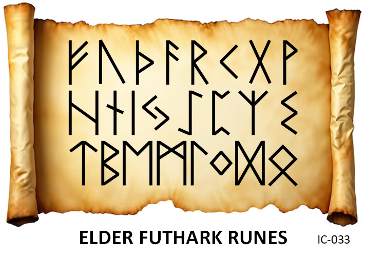 scroll of the 24 norse elder futhark runes